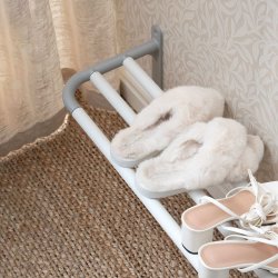 Smedbo Beslagsboden Matt White Hallway Hat and Shoe Rack