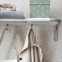Smedbo Beslagsboden Matt White Hallway Hat and Shoe Rack