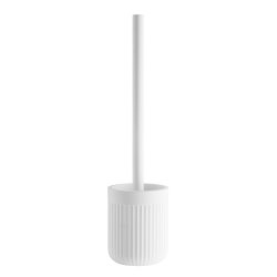 Smedbo Beslagsboden White Freestanding Fluted Toilet Brush Holder