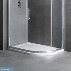 Volente 900 x 800mm Offset Quadrant Shower Tray Right Hand