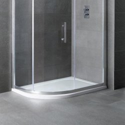 Volente 900 x 700mm Offset Quadrant Shower Tray Left Hand