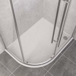 Vantage 900 x 760mm Offset Quadrant Shower Tray Left Hand