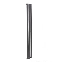 Scudo Bravo Anthracite 1800 x 204mm Vertical Single Designer Radiator