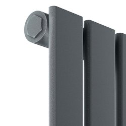 Scudo Bravo Anthracite 1800 x 340mm Vertical Single Designer Radiator