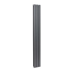 Scudo Bravo Anthracite 1800 x 204mm Vertical Double Designer Radiator