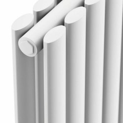 Scudo Apex White 1800 x 236mm Vertical Double Designer Radiator