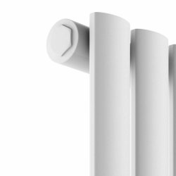 Scudo Apex White 600 x 826mm Horizontal Single Designer Radiator