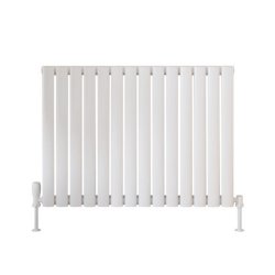 Scudo Apex White 600 x 826mm Horizontal Single Designer Radiator