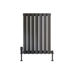 Scudo Apex Anthracite 600 x 413mm Horizontal Single Designer Radiator