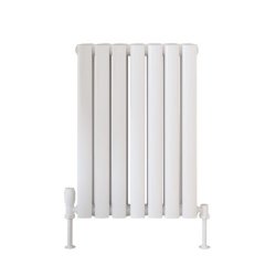 Scudo Apex White 600 x 413mm Horizontal Double Designer Radiator