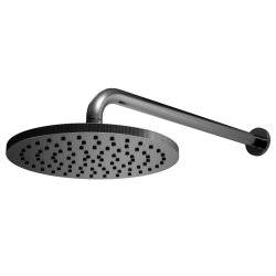 Scudo Core Gunmetal Round Shower Arm and Head