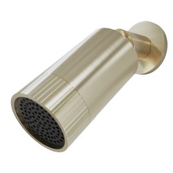 Scudo Core Brushed Brass Spotlight Shower Head