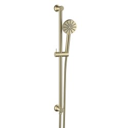 Scudo Brushed Brass Concealed Shower Riser Rail
