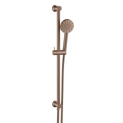Scudo Brushed Bronze Concealed Shower Riser Rail