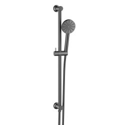 Scudo Gunmetal Concealed Shower Riser Rail