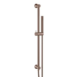 Scudo Brushed Bronze Riser Rail and Handset with Hose