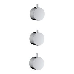 Scudo Concealed One Outlet Shower Valve with Chrome Plate Plain Handles