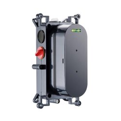 Scudo Concealed Two Outlet Shower Valve with Matt Black Plate Scudo Concealed Two Outlet Shower Valve with Matt Black Plate Valve