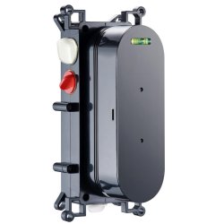 Scudo Concealed Three Outlet Shower Valve with Matt Black Plate Scudo Concealed Three Outlet Shower Valve with Matt Black Plate Valve