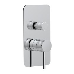 Scudo Core Chrome Concealed Manual Dual Outlet Shower Valve