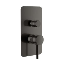 Scudo Core Gunmetal Concealed Manual Dual Outlet Shower Valve