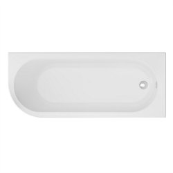 Beaufort Biscay 1700 x 750mm Single Ended Curved Bath Beaufort 5mm Right Handed Bath