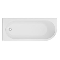 Beaufort Biscay 1800 x 750mm Single Ended Curved Bath