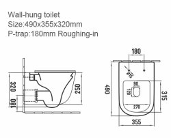 Scudo Riviera White Rimless Round Wall Hung Pan and Soft Close Seat