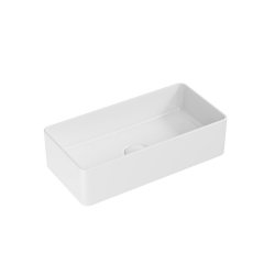 Scudo Riviera 460mm White Rectangular Countertop Basin
