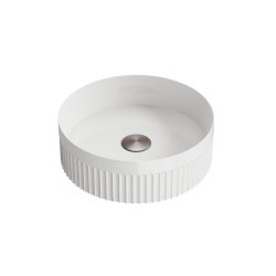 Scudo 360mm Round Fluted Countertop Basin