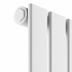 Scudo Bravo White 1600 x 476mm Vertical Single Designer Radiator