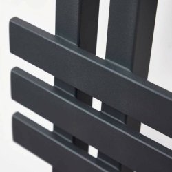 Scudo Elizabeth Carbon Anthracite 800 x 600mm Towel Radiator