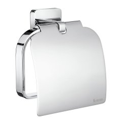 Smedbo Ice Polished Chrome Toilet Roll Holder with Cover