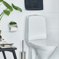 Smedbo Ice Polished Chrome Toilet Roll Holder with Cover