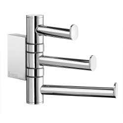 Smedbo Air Chrome Swing Arm Triple Hook