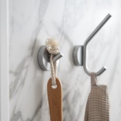 Smedbo Home Brushed Chrome Towel Hook