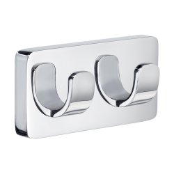Smedbo Ice Polished Chrome Double Towel Hook