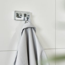 Smedbo Ice Polished Chrome Double Towel Hook