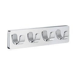 Smedbo Ice Polished Chrome Quadruple Hook