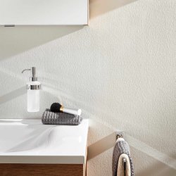 Smedbo Air Chrome Holder with Glass Soap Dispenser