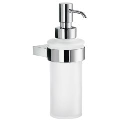 Smedbo Air Chrome Holder with Glass Soap Dispenser