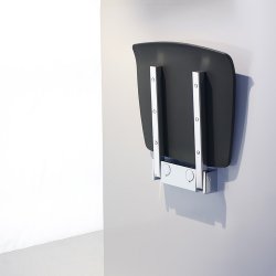 Smedbo Living Dark Grey Folding Wall Mounted Shower Seat