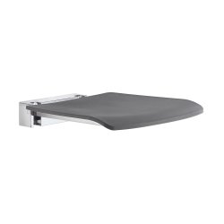Smedbo Living Dark Grey Folding Wall Mounted Shower Seat