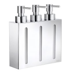 Smedbo Outline Wall Mounted Soap Dispenser with Three Containers