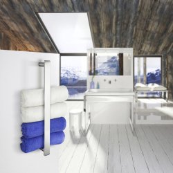 Smedbo Outline Chrome Guest Towel Rail
