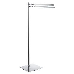 Smedbo Outline Square Base Freestanding Double Towel Rail