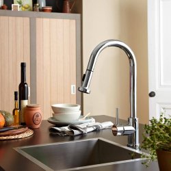 Bristan Apricot Kitchen Sink Mixer with Pull-Out Spray-1