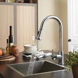 Bristan Apricot Kitchen Sink Mixer with Pull-Out Spray-1