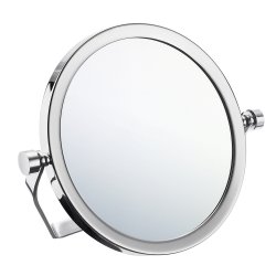 Smedbo Outline Chrome Shaving and Makeup Travel Mirror with Swivel Stand