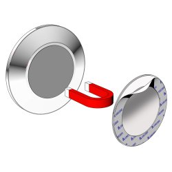 Smedbo Outline Chrome Magnetic Shaving and Makeup Mirror